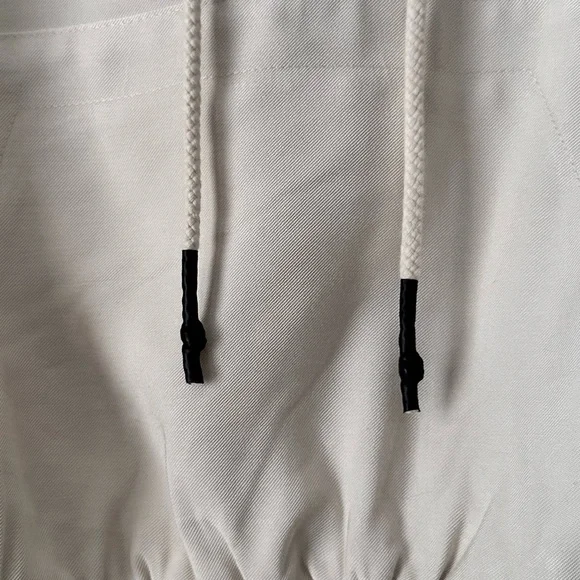 WHO WHAT WEAR Women's Hooded Sweatshirt Cream Size Small - Picture 11 of 15